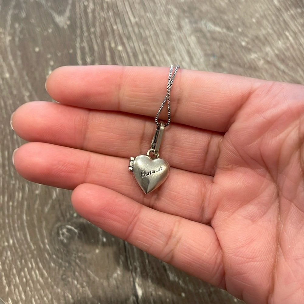 Silver Clare v Charmant necklace